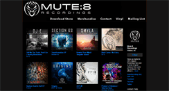 Desktop Screenshot of mute8recordings.com
